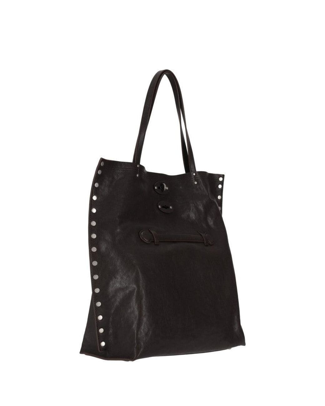 Zanellato Black Aspasso Medium Tote
