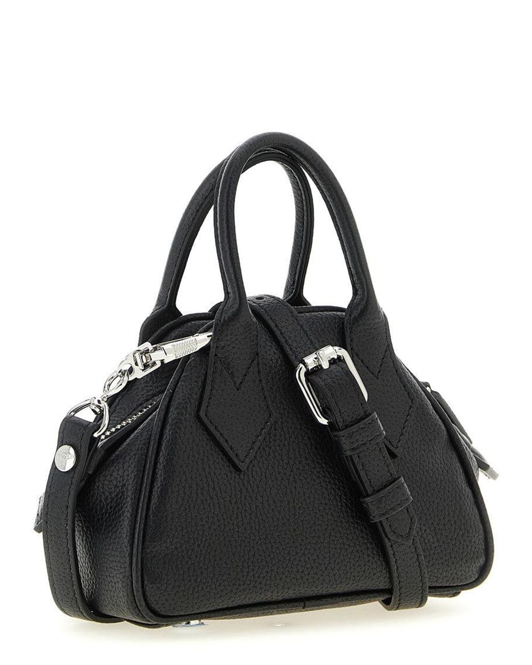 Vivienne Westwood Black Yasmine Mini Satchel
