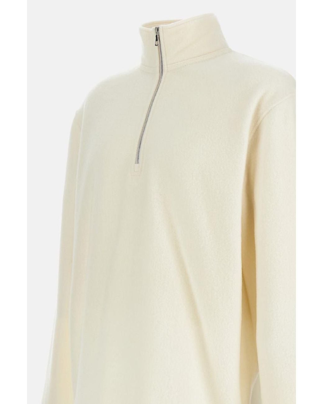 Rier White Solid Sweatshirt for men