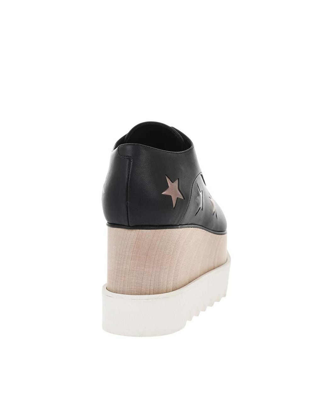 Stella McCartney Black Leather Star Dress Shoes
