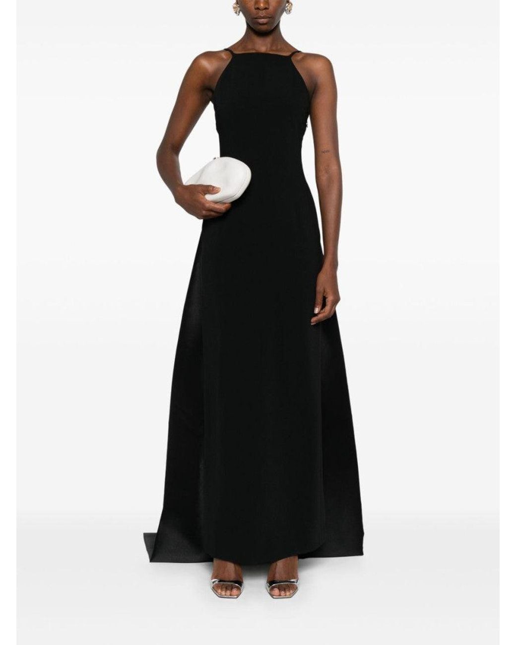 Solace London Black Ulla Maxi Dress