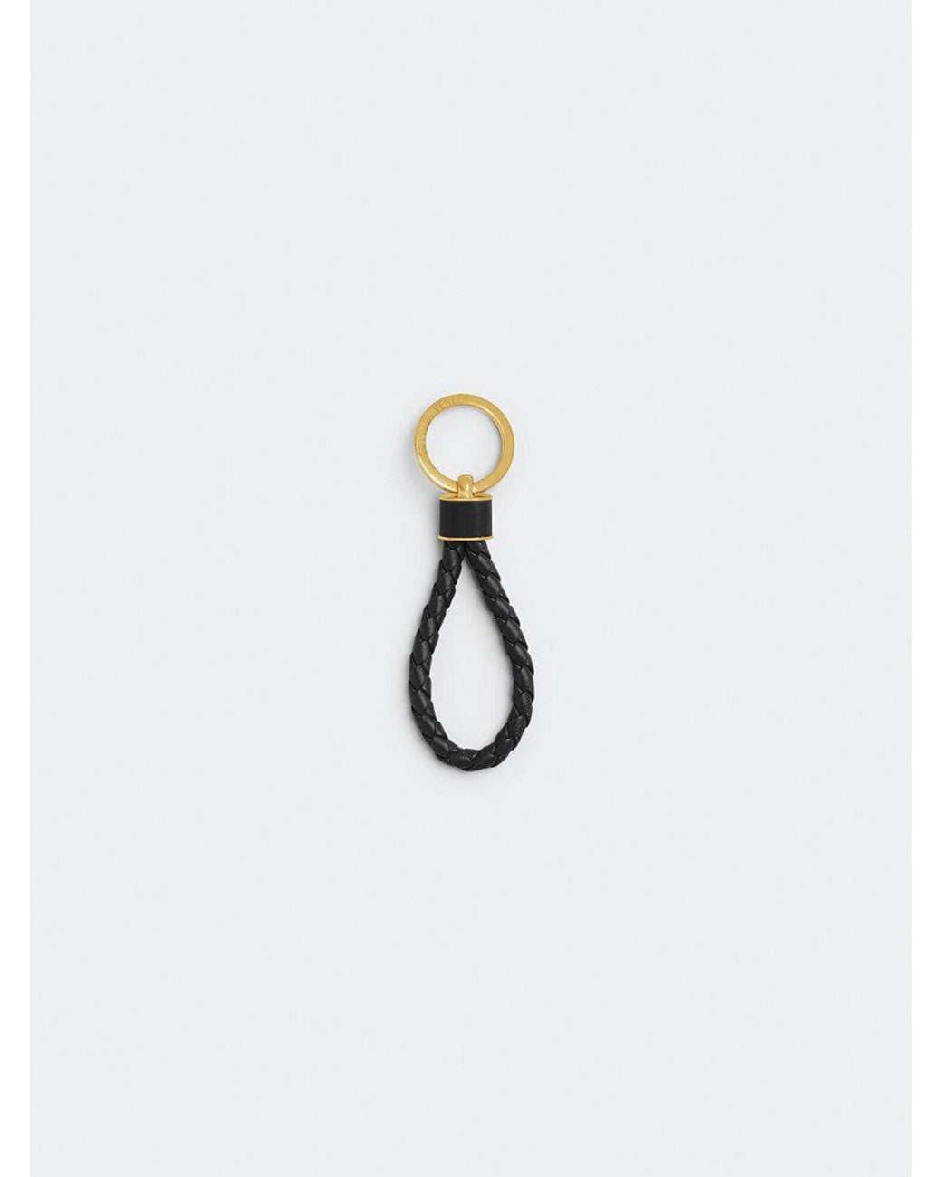 Bottega Veneta White Signature Key Holder