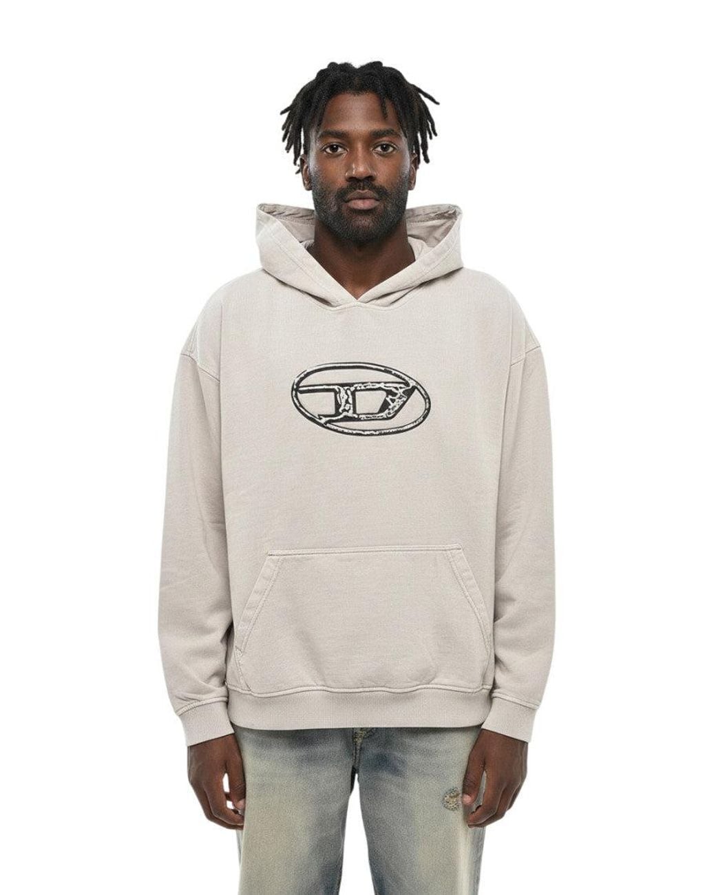 DIESEL Natural Light Relaxed Hoodie for men