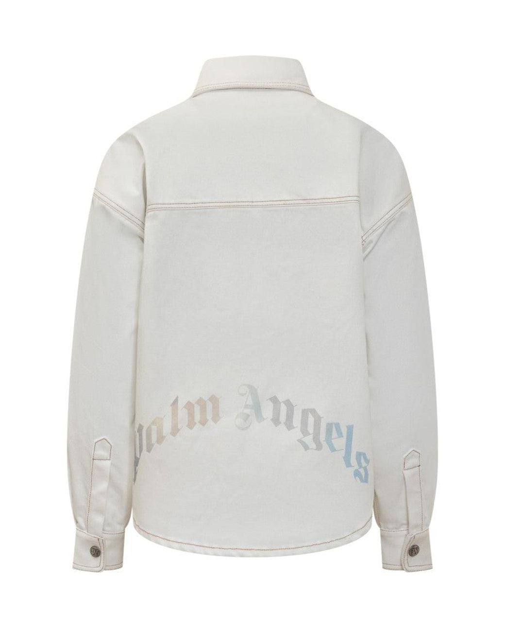 Palm Angels Gray Sunrise Overshirt