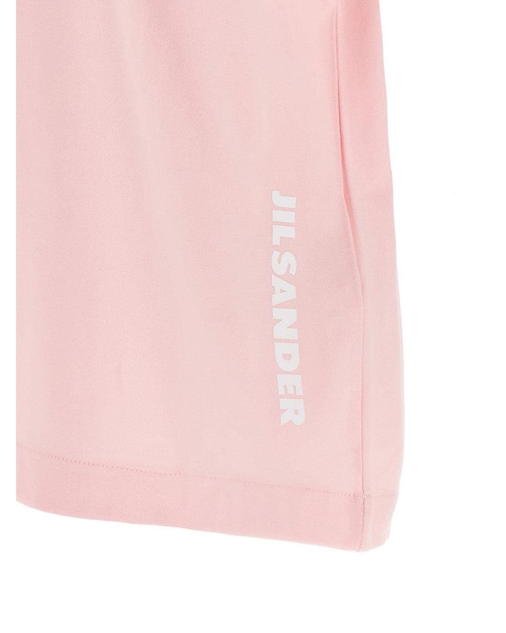 Jil Sander Pink Cotton T-Shirt