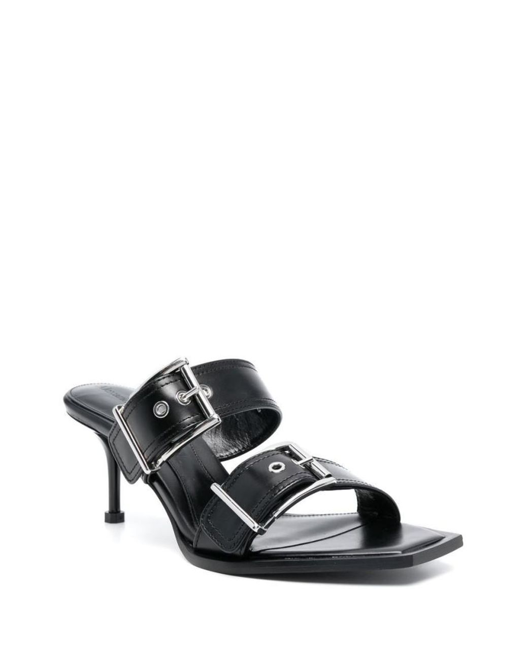 McQueen Black Sandali "Boxcar"