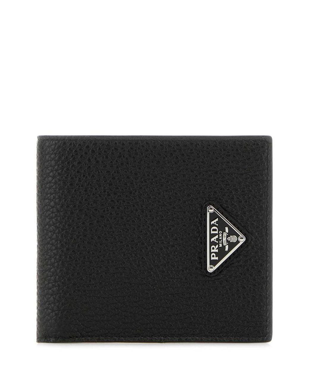 Prada Black Logo Wallet for men