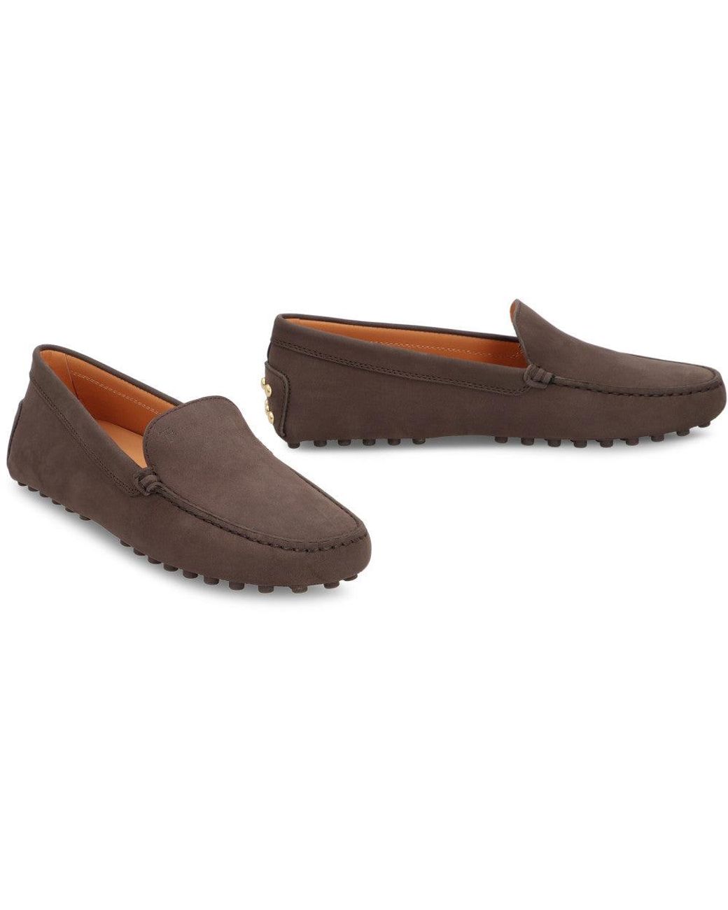 Tod's Brown Solid Loafers