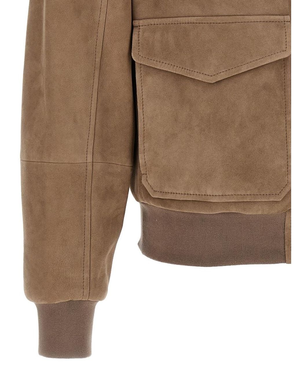 Brunello Cucinelli Brown 'Aviatore' Jacket for men