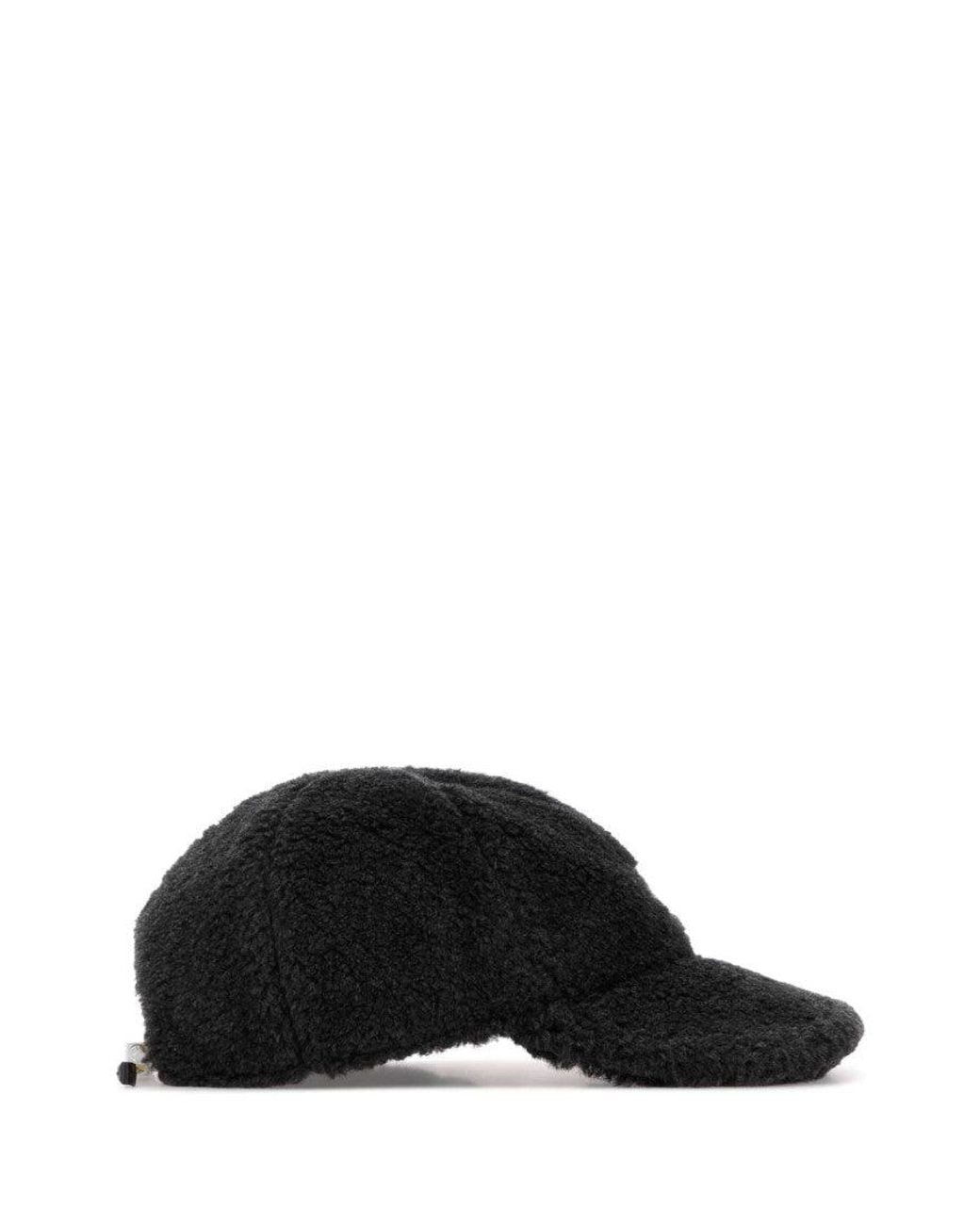 Miu Miu Black Charcoal Pile Baseball Cap