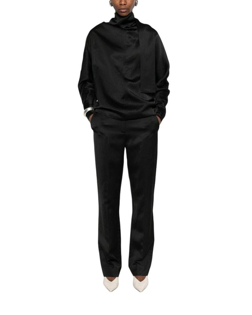 Totême  Black Straight Pant