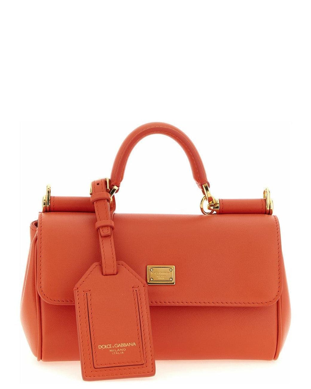 Dolce & Gabbana Red Sicily Mini Satchel