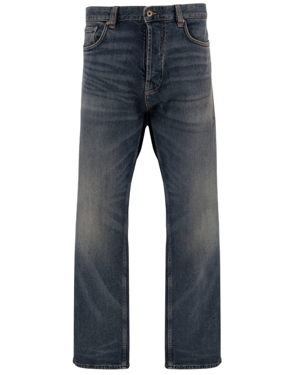 Emporio Armani Blue Mid Rise Jeans for men