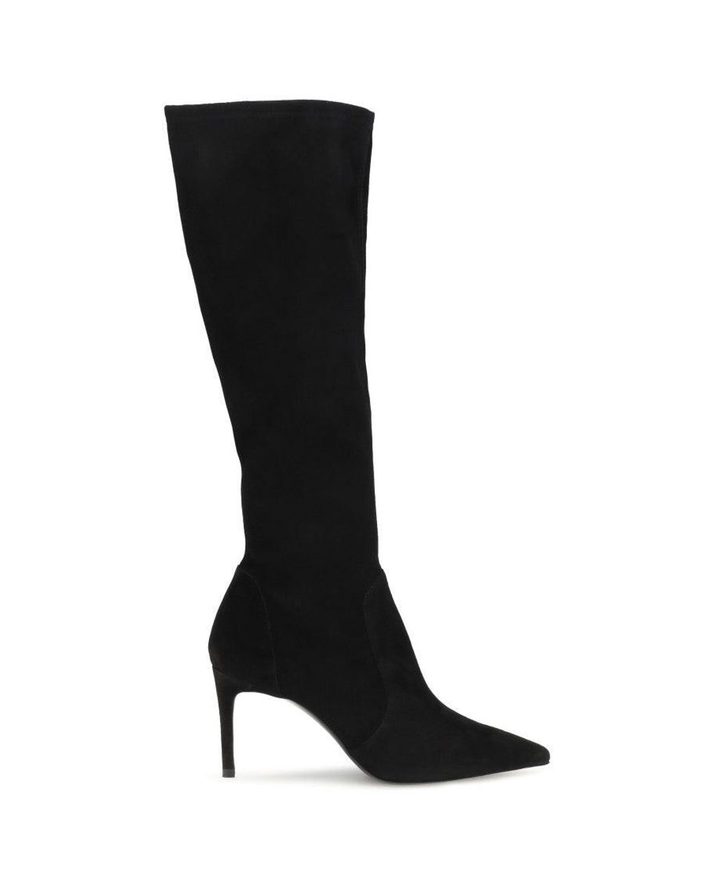 Stuart Weitzman Black Leather Power Boots