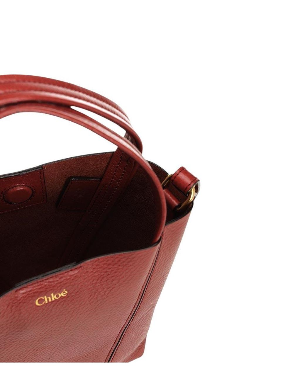 Chloé Red Spin Small Tote