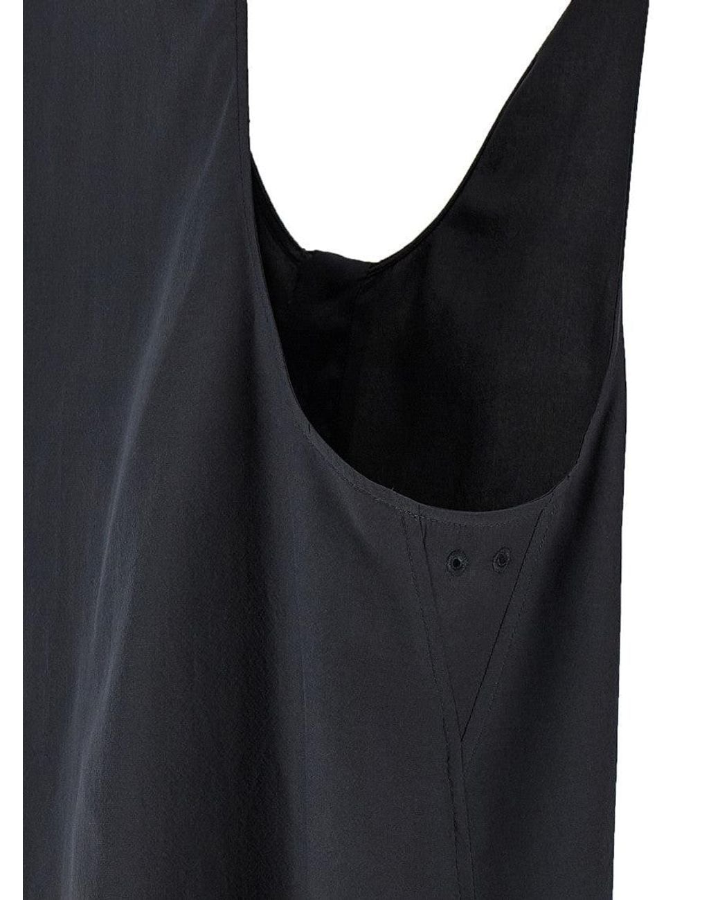 Saint Laurent Black Silk Tank Top