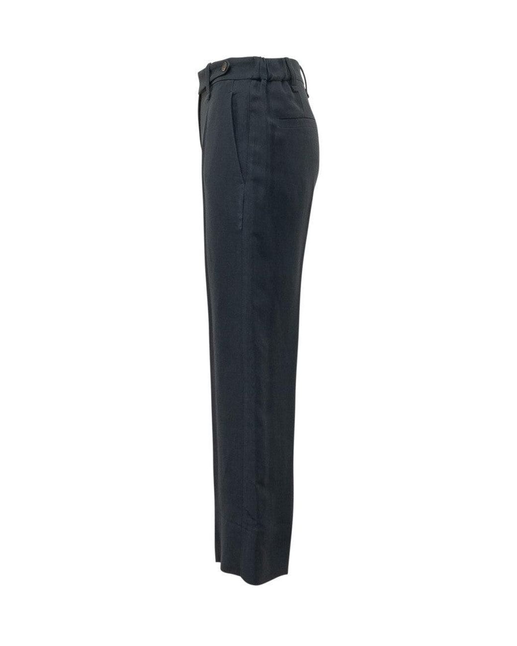 Brunello Cucinelli Blue Effortless Summer Trousers