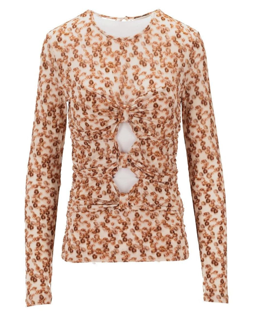 Isabel Marant Multicolor Multicolour Round Neck Floral Top