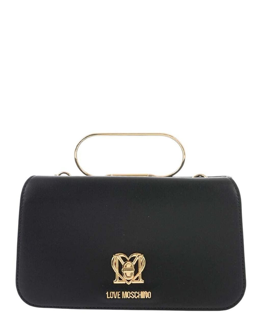 Love Moschino Black Logo Small Shoulder Bag