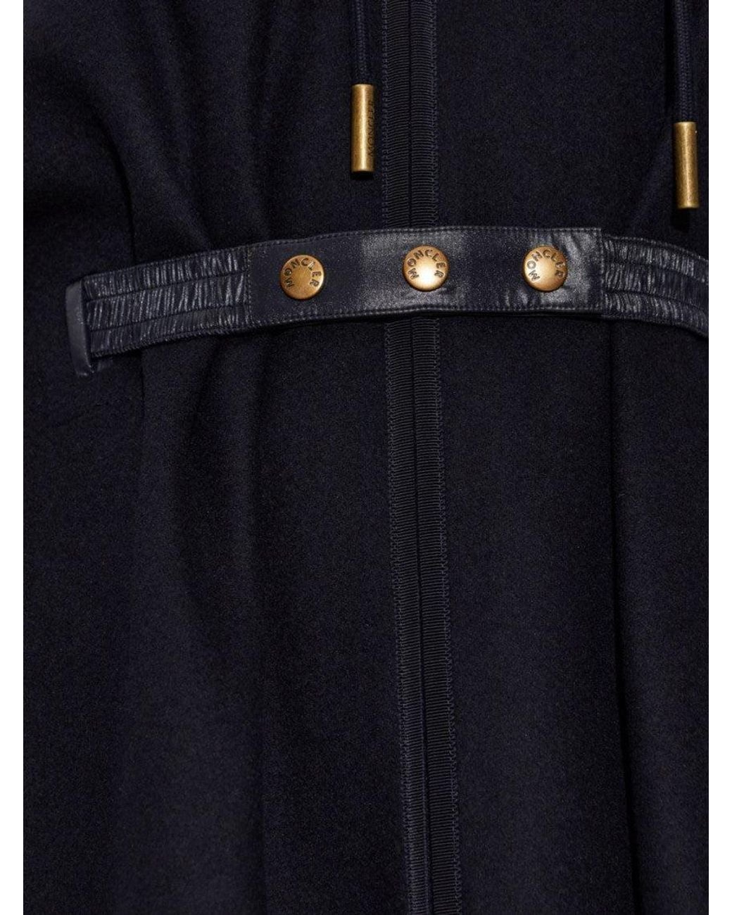 Moncler Blue Solid Hood Jacket