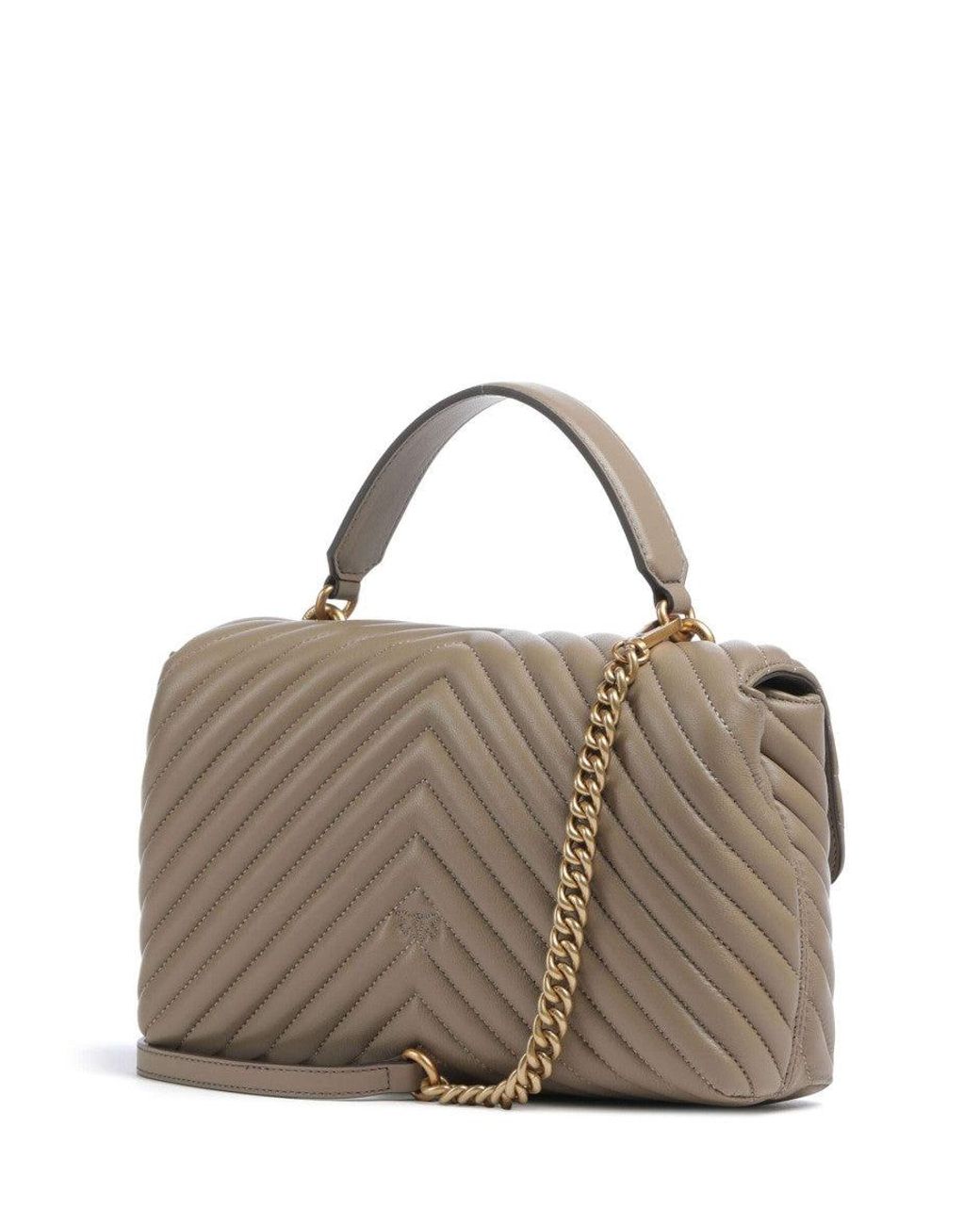 Pinko Metallic Lady Love Puff Medium Satchel