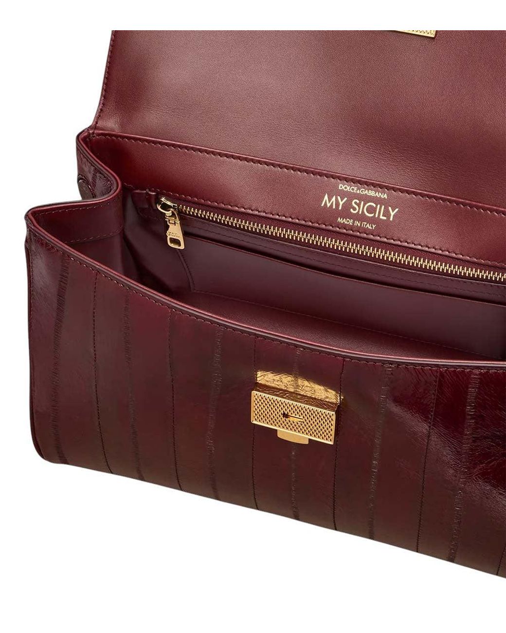 Dolce & Gabbana Red Cherry My Sicily Medium Satchel