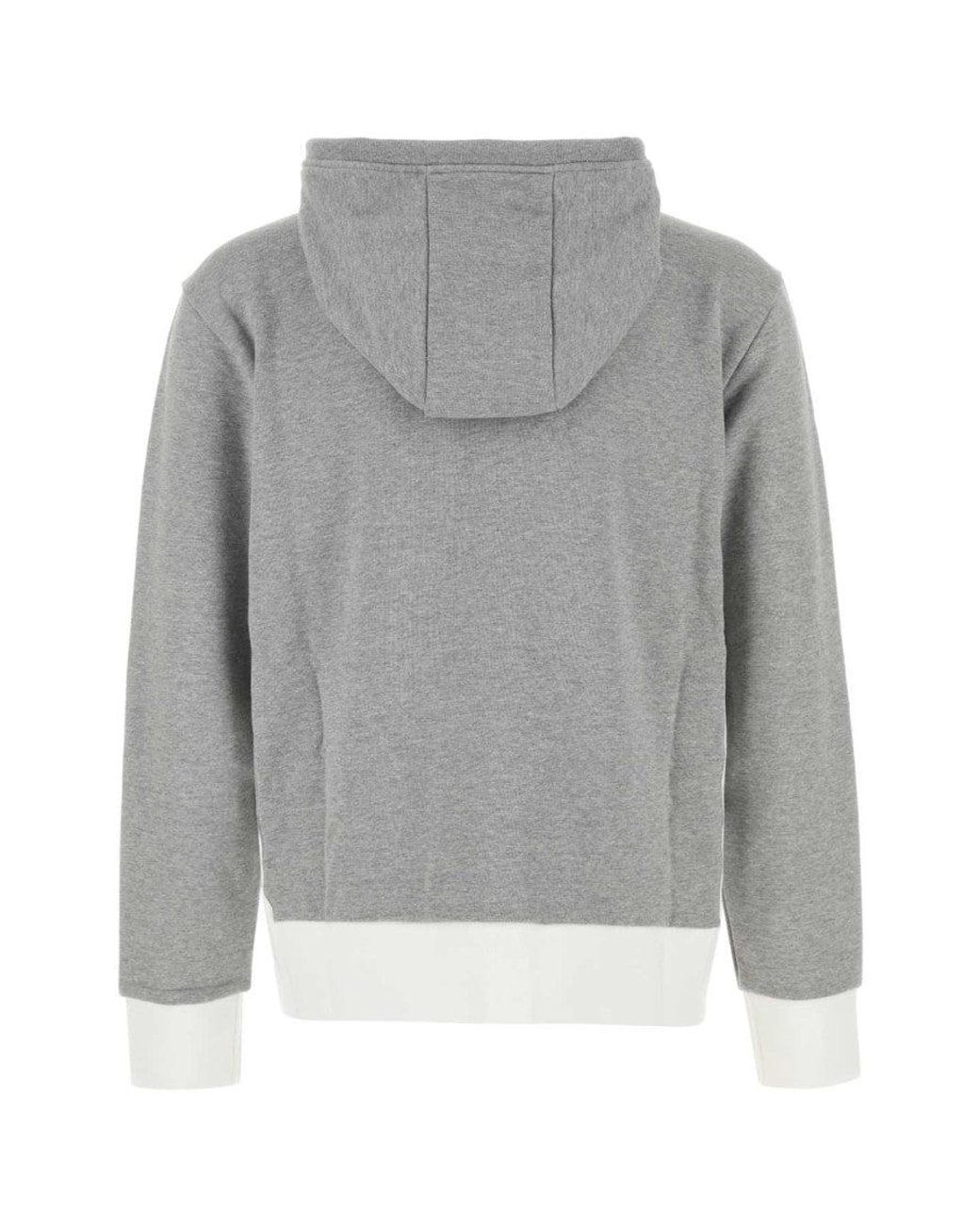 Thom Browne Gray Grey Cotton Sweatshirt for men