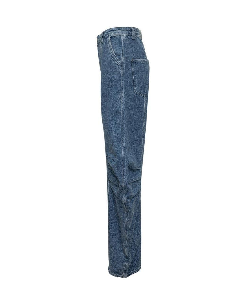 ROTATE BIRGER CHRISTENSEN Blue Cargo Paintntaloni Jeans