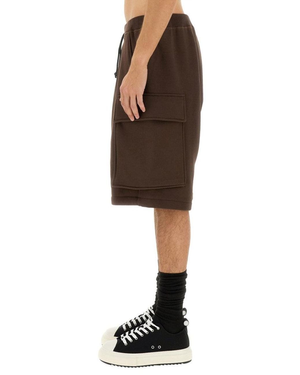 DSquared² Brown Solid Shorts for men
