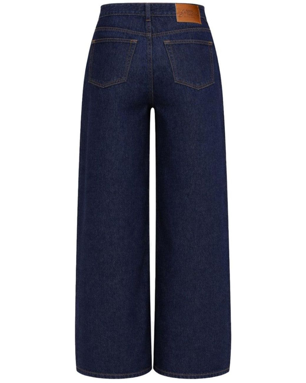 Ganni Blue Straight Leg Jeans Organic Cotton