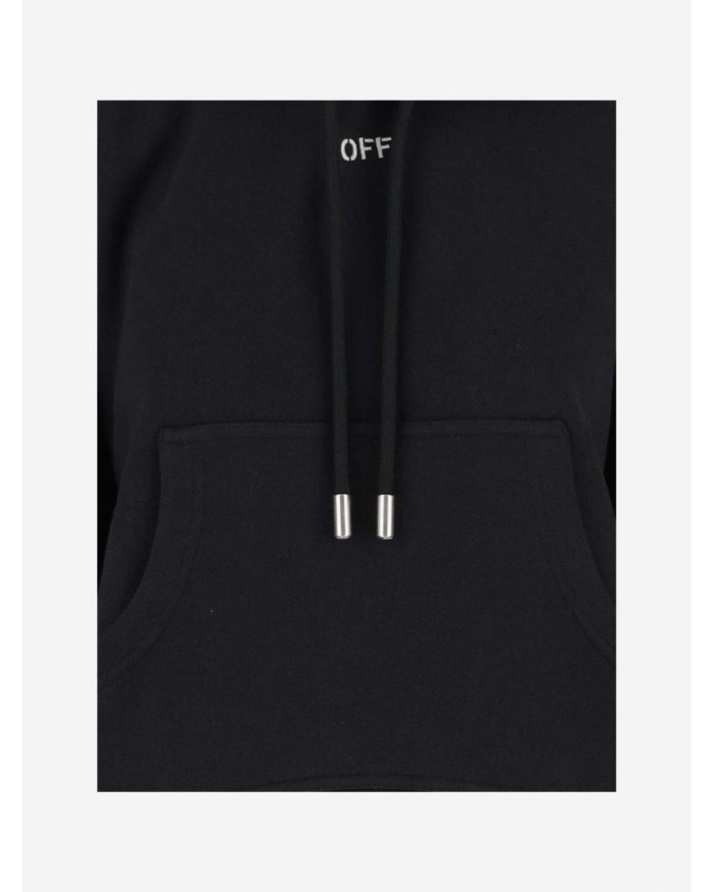 Off-White c/o Virgil Abloh Black Off Logo Cotton Hoodie