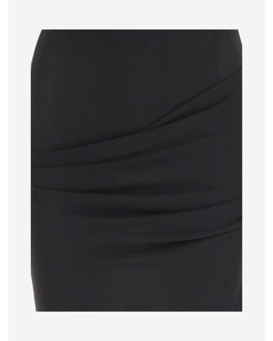 Jacquemus Black The Drapeado Mini Dress