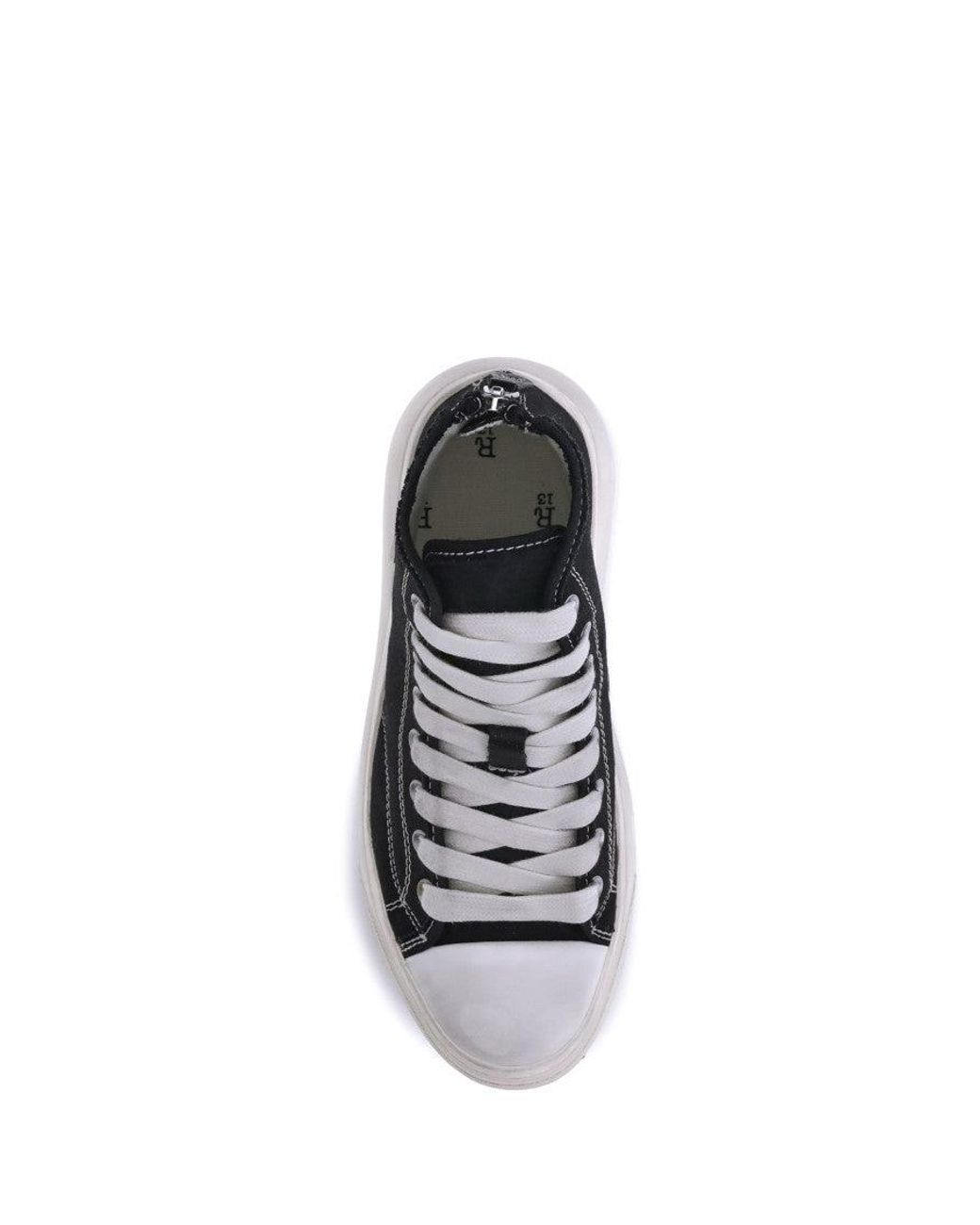 R13 White High Top Sneakers