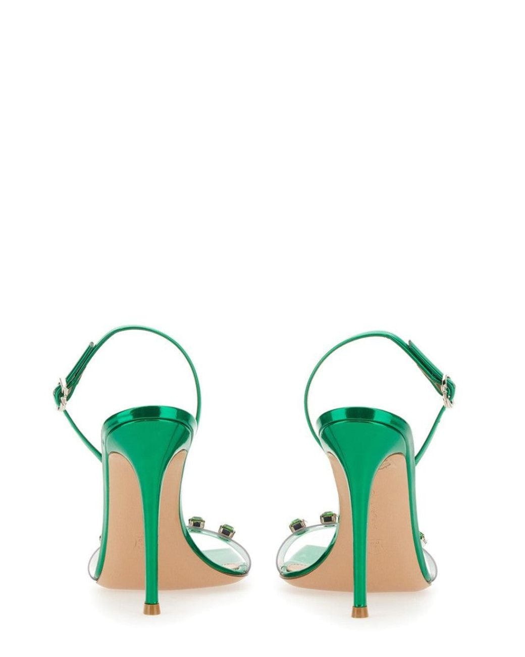 Gianvito Rossi Green Candy Ribbon Sandal