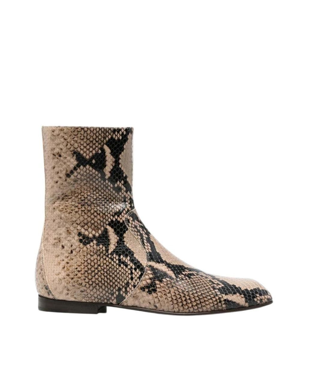 Khaite Brown Printed Marfa Boots