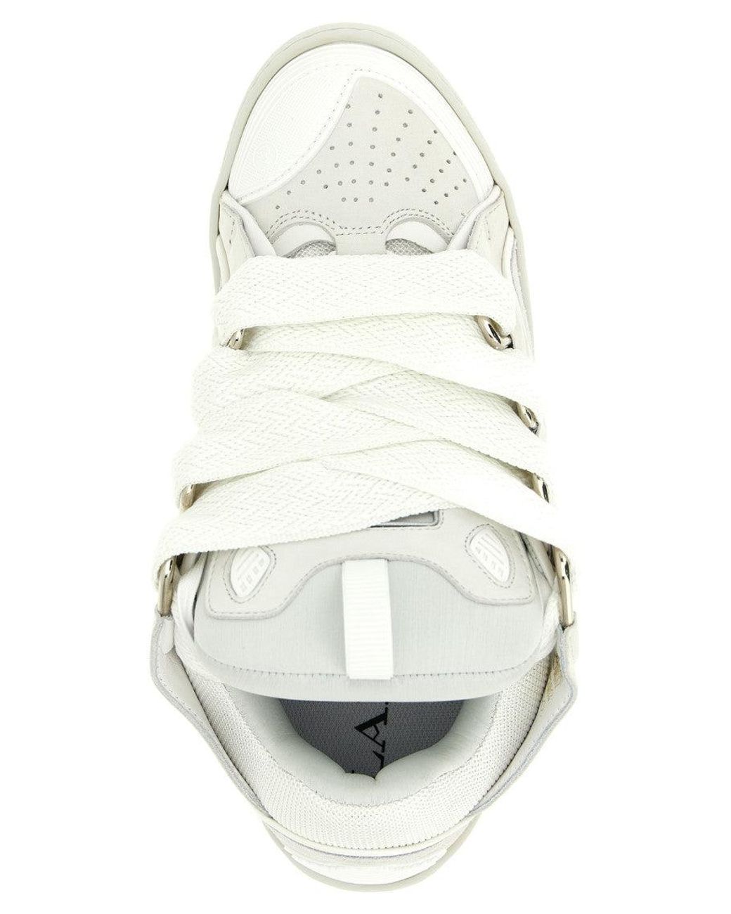 Lanvin White Solid Sneakers for men