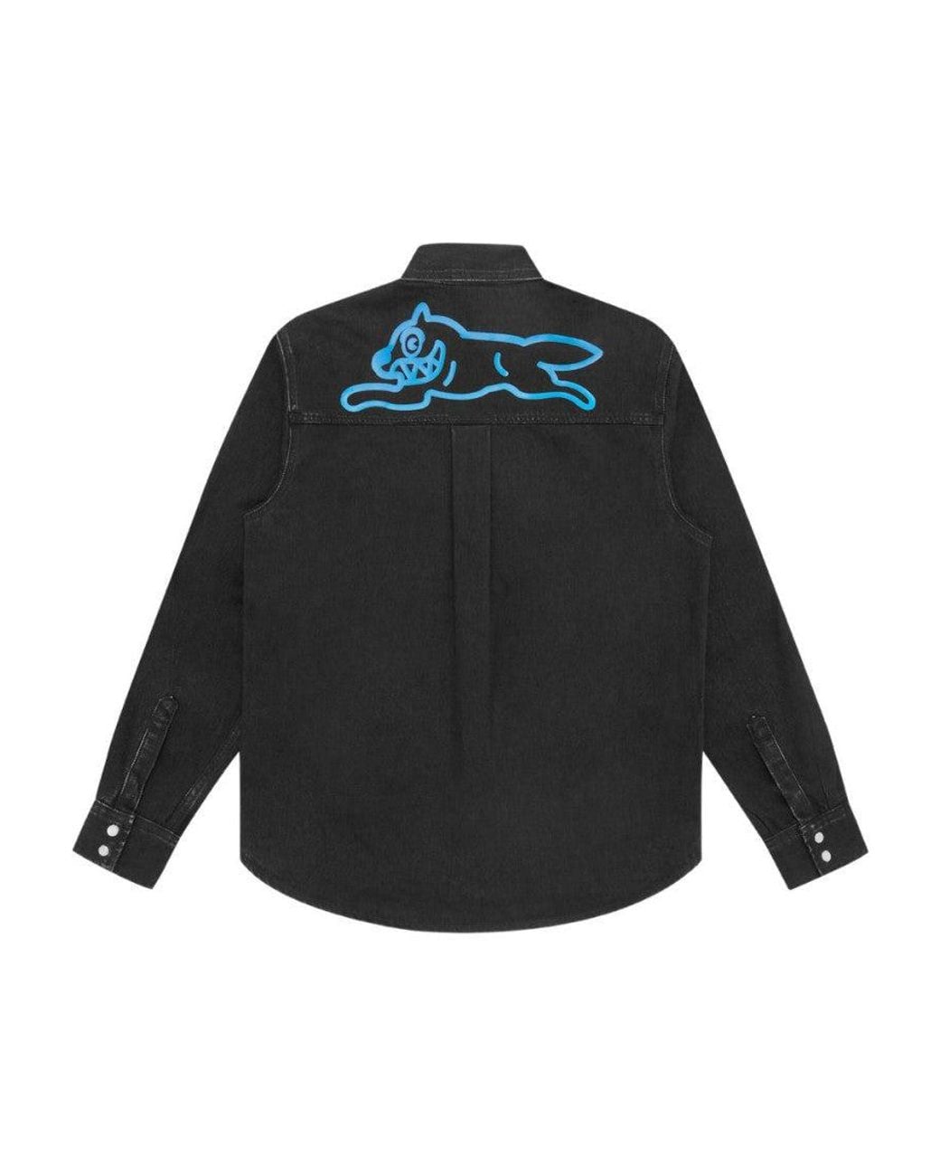 ICECREAM Black Long Sleeves Denim Shirt for men