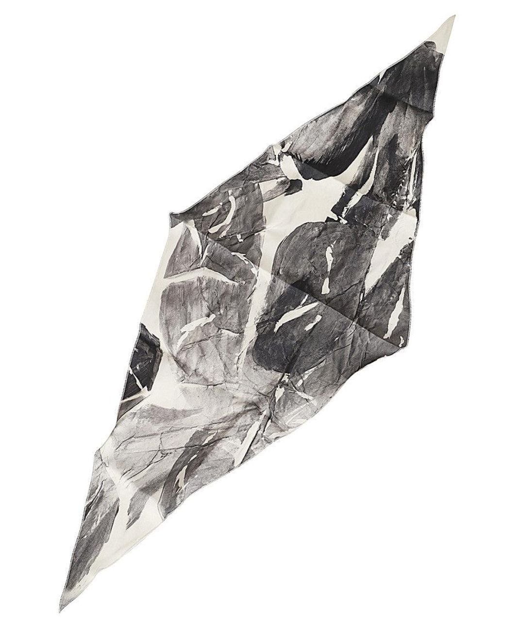 Alysi Gray Printed Scarf