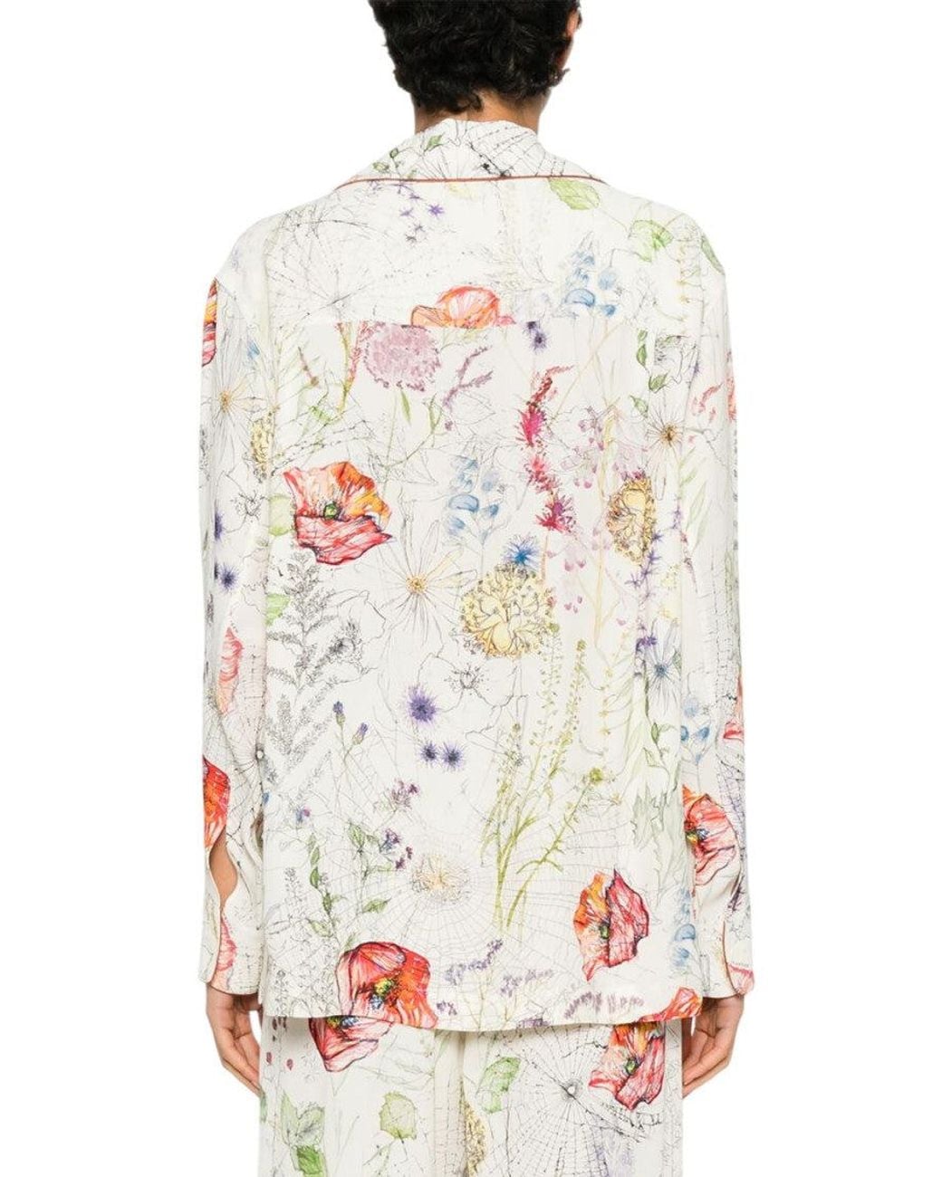 McQueen White Printed Regular Shirt