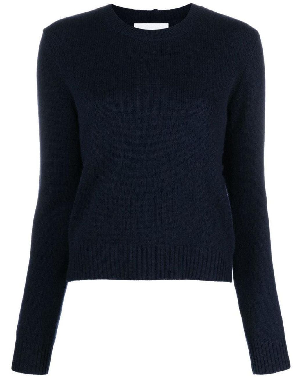 Lisa Yang Blue Ribbed-Knit Wool Sweater