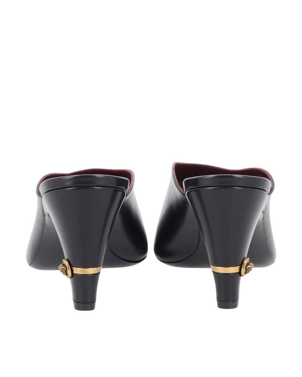 Versace Black Leather Heels