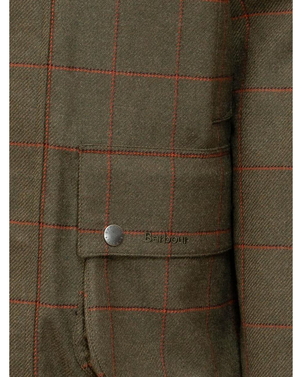 Barbour Green Check Regular Jacket for men