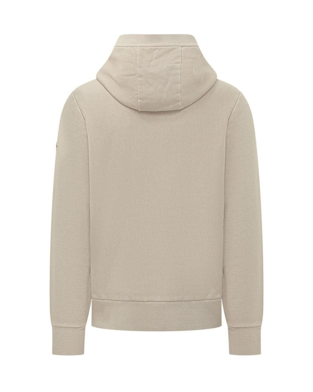 Moncler Natural Logo Hood Sweatshirt for men