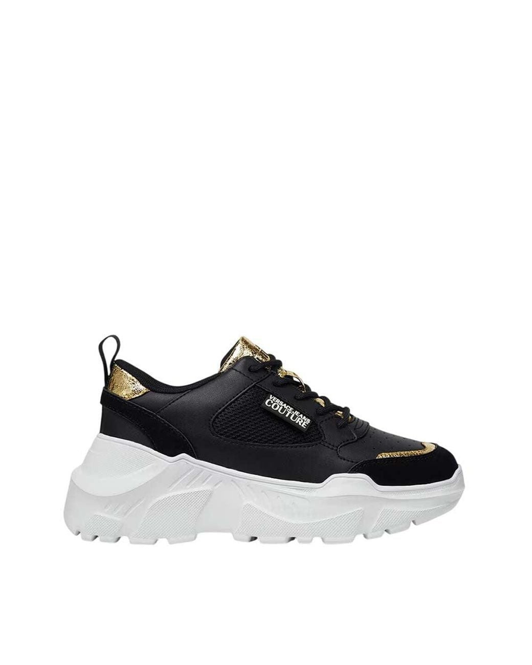 Versace Jeans Couture Black Logo Speedtrack Sneakers