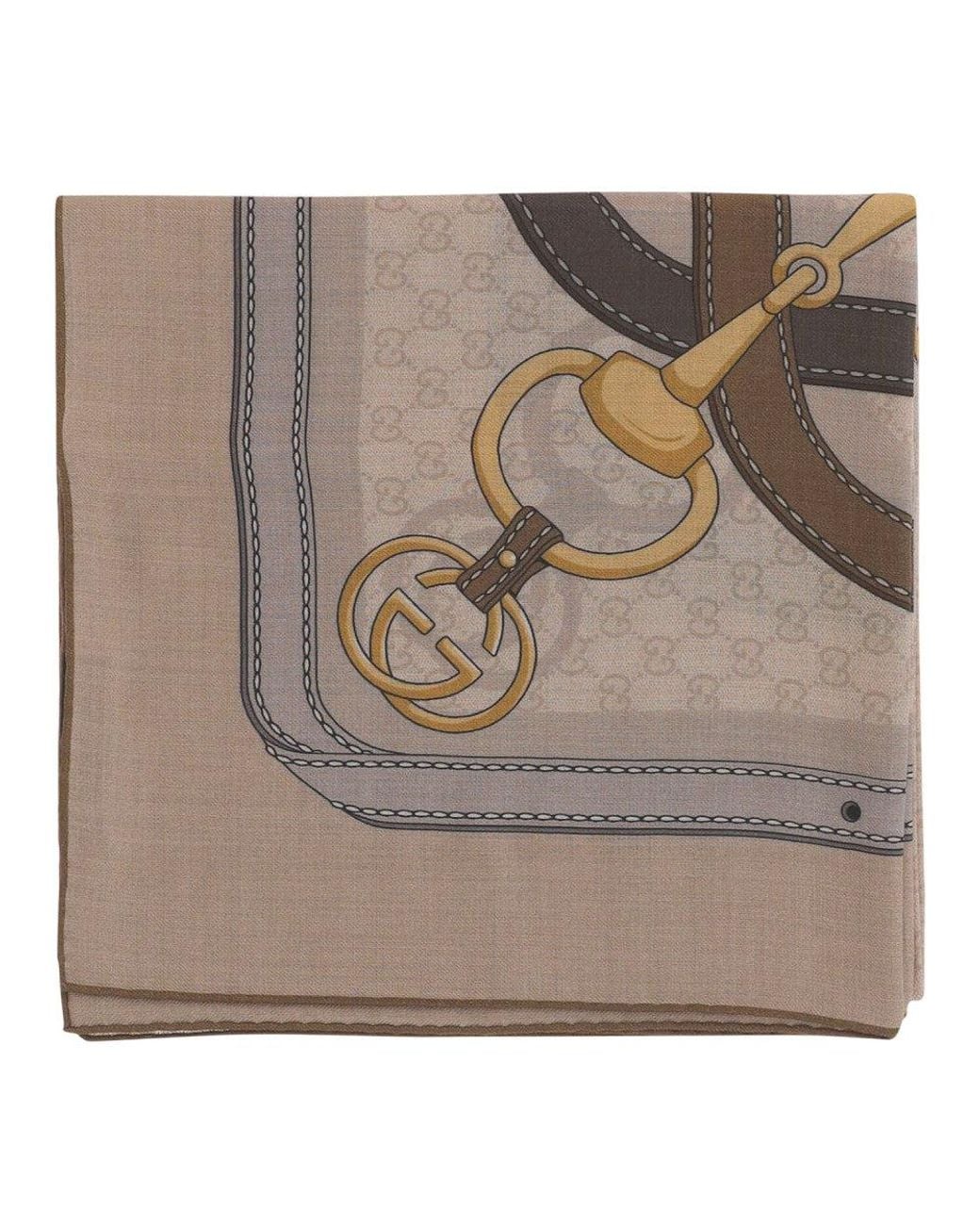 Gucci Natural Logo Scarf
