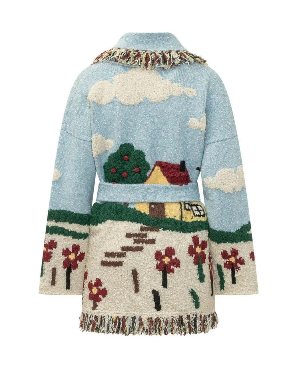 Alanui Blue Casa Cardigan