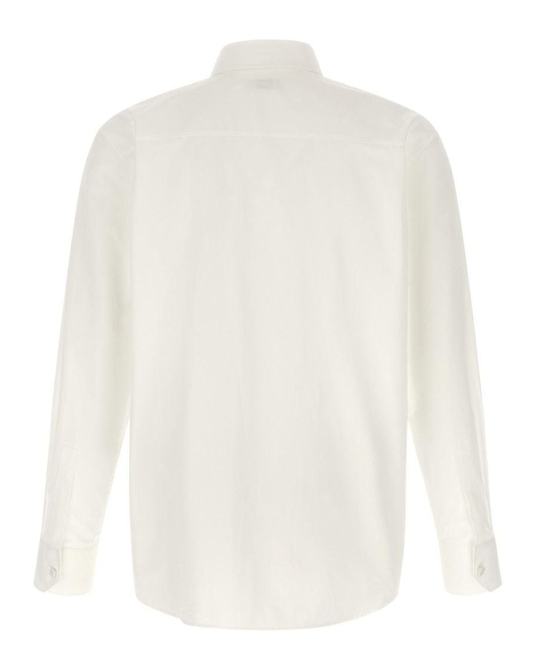 Saint Laurent White Regular Solid Shirt for men