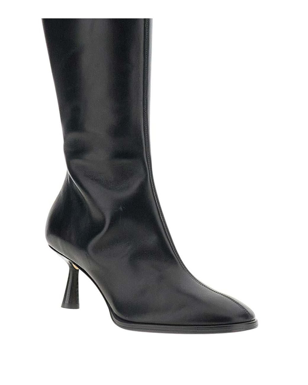 Aeyde Black Zipper Boots