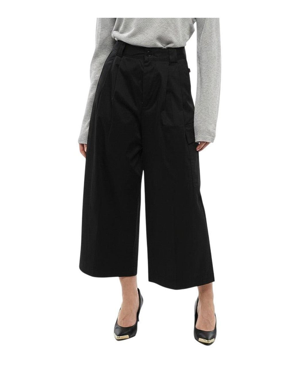 Woolrich Black Loose Pleated Pant