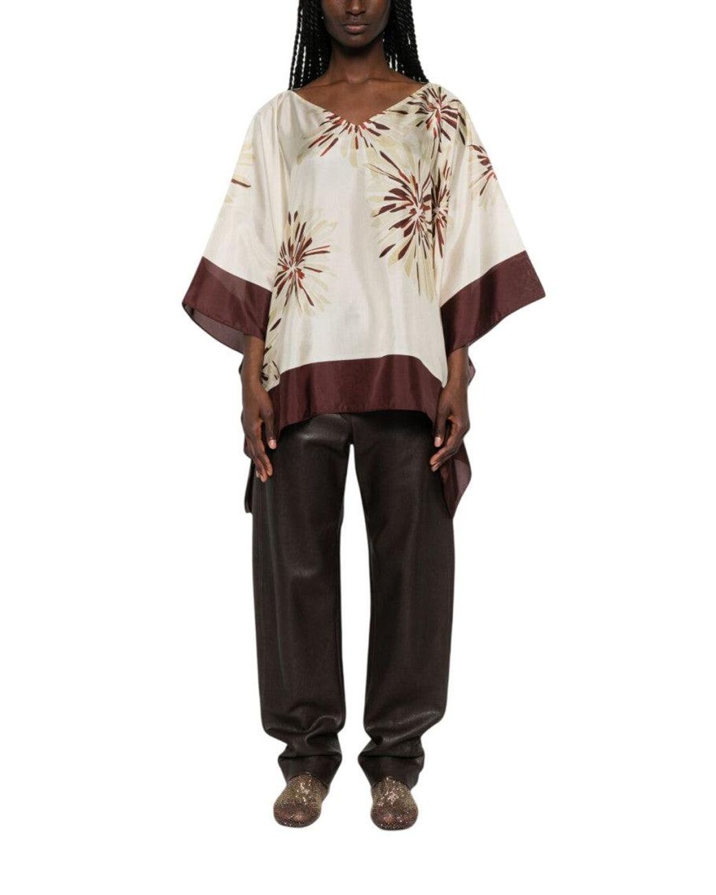 Brunello Cucinelli Natural Regular Printed Shirt